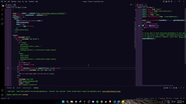"Continue", Day 16/ 30 — Learning React смотреть онлайн