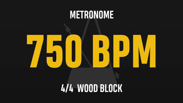 750 BPM 4/4 - Best Metronome (Sound : Wood block) смотреть онлайн