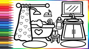 Как нарисовать ванную для детей