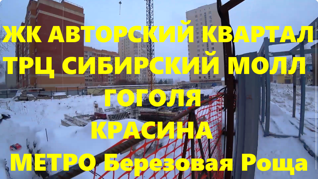 ЖК Авторский квартал Гоголя 204 Метро Березовая Роща ТЦ Сибирский Молл ЖК Грандо Красина Проспект Дз
