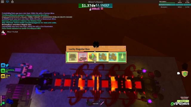 ROBLOX Miner's Haven - Highest Life Rebirth Setup! смотреть онлайн