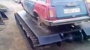 Вездеход Ваз на гусеницах.
