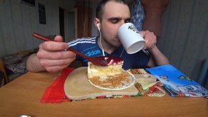 МУКБАНГ АСМР ТОРТ MIREL " СПЕЛАЯ ВИШНЯ " / CAKE / SWEET / и ЧАЙ / EATING ASMR Mukbang #505