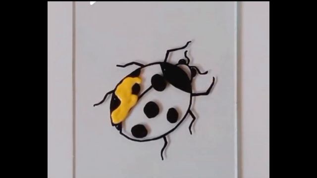 #drawing #glasspainting #ladybug смотреть онлайн