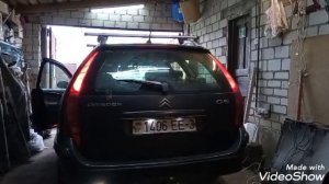 Как звучит Citroen C5 дизель без глушителя.