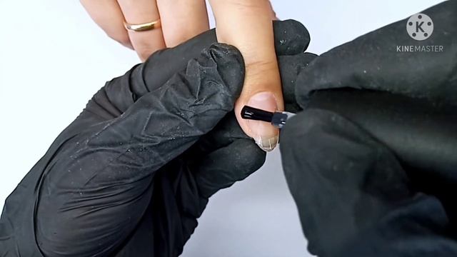 Стемпинг на ногтях на форму миндаль/ Матовые ногти/ Как относился дизайн Аврора