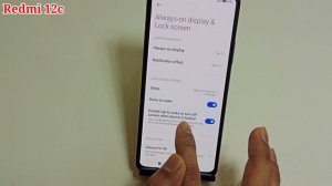 Redmi 12c double tap screen on of setting/how to enable double tap screen on of setting in Redmi 12