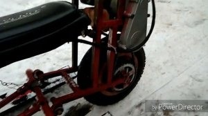 2018 самодельный снегоход из тримера (homemade trimmer snowmobile)