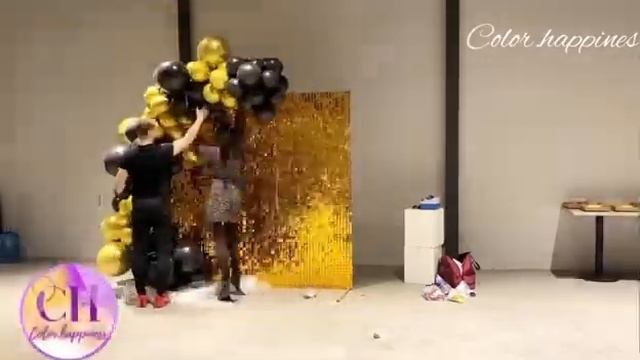 Фотозона из пайеток на день рождения смотреть онлайн