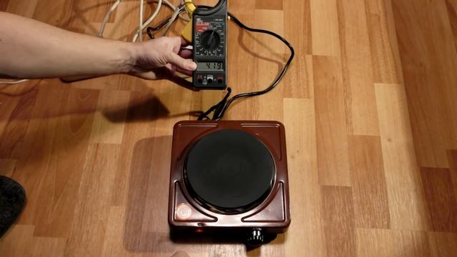 Измерение тока потребления и тока утечки электроплитки смотреть онлайн