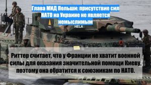 Глава МИД Польши: присутствие сил НАТО на Украине не является немыслимым
