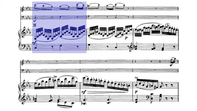 🎼 Joseph HAYDN - Trio for FLUTE, CELLO & PIANO (HOB: XV:15) [II. Andante] - (Sheet Music Scrolling) смотреть онлайн