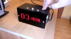 Часы будильник на ардуино 328 и матрицы 8Х32.mp4