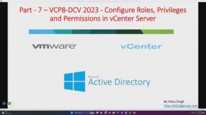 VCP8-DCV 2023 | Part-7 | How to Configure Roles, Privileges and Permissions in VMWare vCenter Server