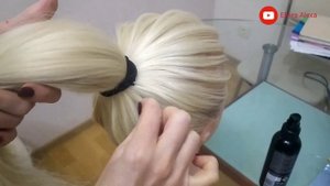 "Веселый" высокий хвост за 5 минут. Быстрая причёска