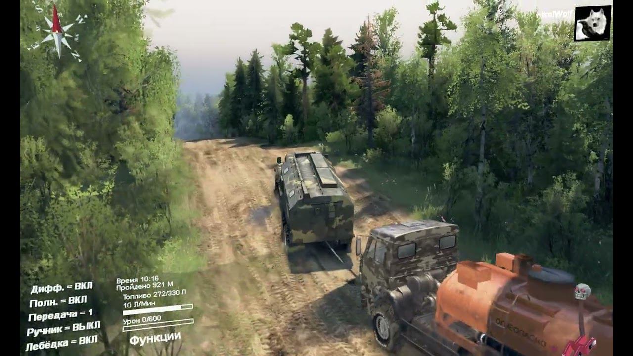 SpinTires Карта «Пять озёр» (прохождения)#2