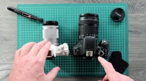 Беззеркалка Canon EOS M50 vs Зеркалка 800d, видео, фото