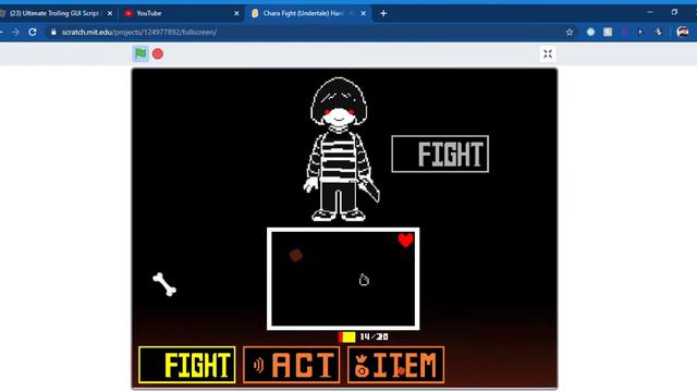 Chara Fight Undertale on Scratch смотреть онлайн