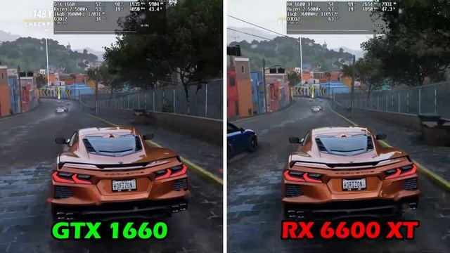 GTX 1660 vs RX 6600 XT | 10 Games 1080p