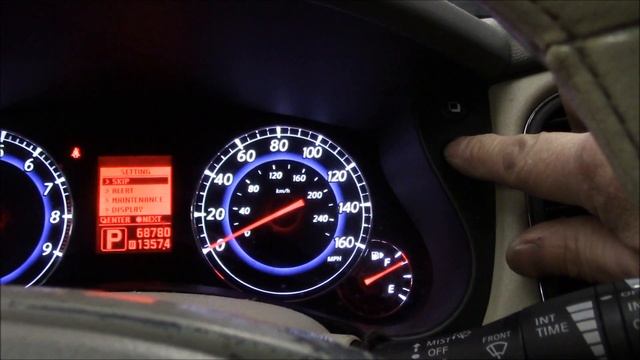 How to reset the maintenance required light on a 2010 Infiniti EX35 смотреть онлайн