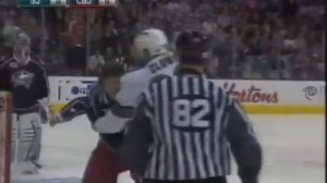 Hockeyfighters.cz  Ryane Clowe vs Derek Dorsett.wmv