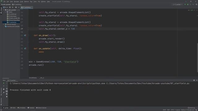 Python Arcade játékfejlesztés #07 - csillagmező смотреть онлайн