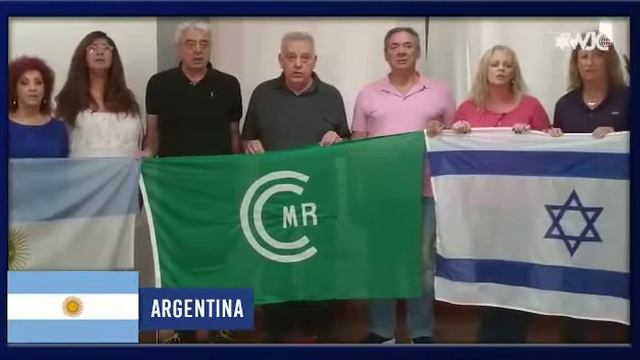 Жители планеты Земля поют гимн государства Израиль. :)