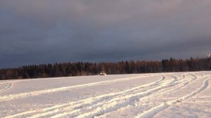 Митсубиши Монтеро (Паджеро)3 покатухи по снегу