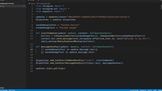 Python Telegram Bot with Custom Keyboard, Buttons, and Images