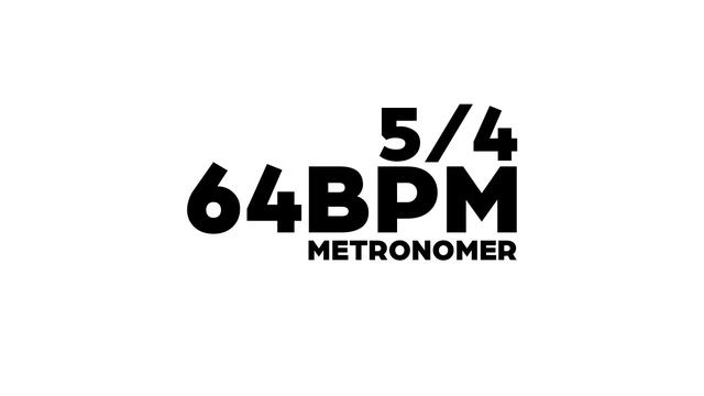64 BPM Metronome 5/4 смотреть онлайн