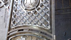 ?Кованые ворота ?перед покраской