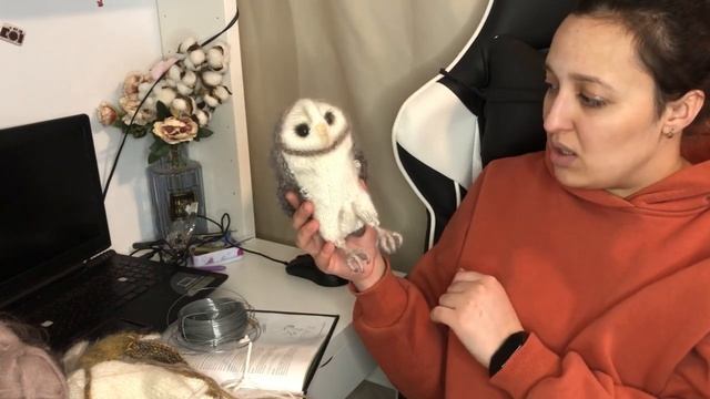 Обзор/Сова сипуха по книге «Лесные жители»/Клэр Гарланд/Вязание спицами/Crochet toys/Knitting toys смотреть онлайн