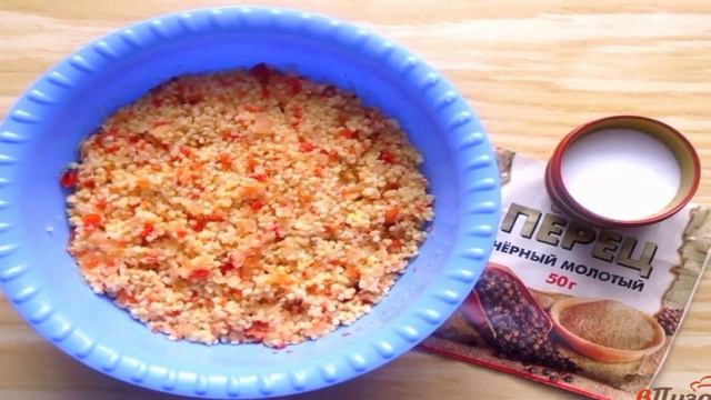 Постные котлеты из пшена с овощами