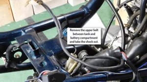 Fuel Tank and Shock Removal Yamaha XJ 600 S (Diversion) 1995