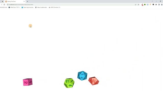 Create colored 3d dices with preset outcomes in javascript | Three js смотреть онлайн