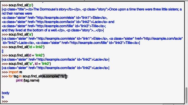 09 Beautiful Soup HTML Parsing 07 Searching in Soup смотреть онлайн