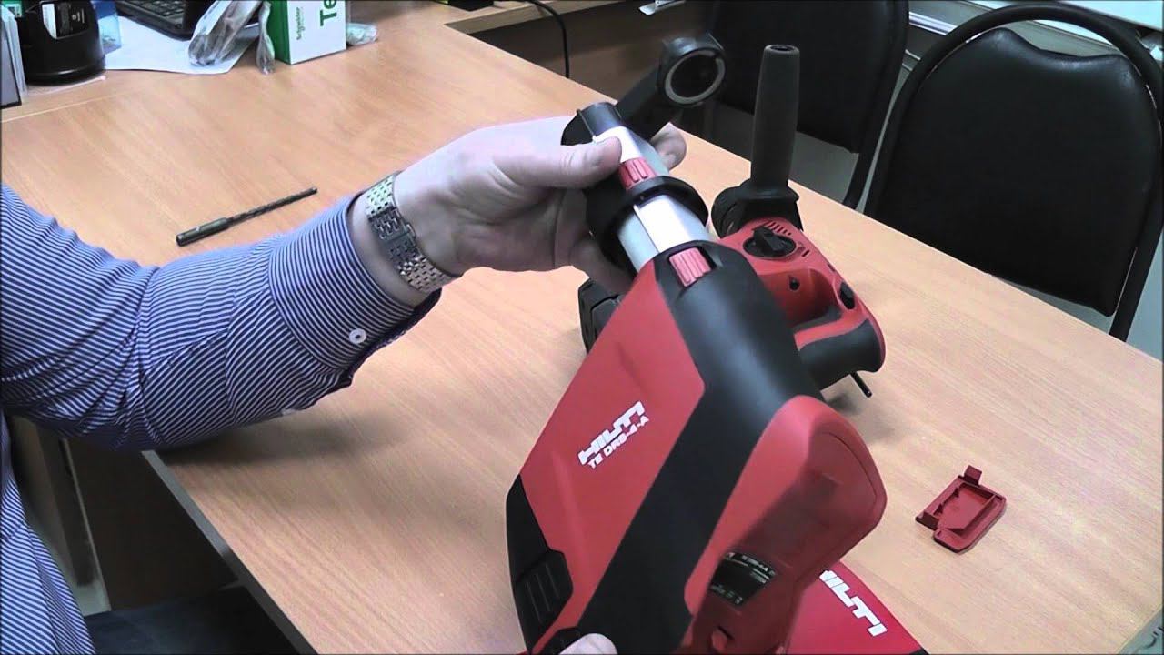 Система пылеудаления Hilti TE DRS-4-A к аккумуляторному перфоратору TE4-A22. Небольшой обзор. смотреть онлайн