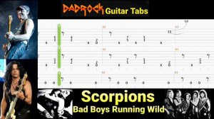Bad Boys Running Wild - Scorpions - Guitar + Bass TABS Lesson