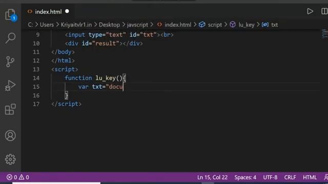 key press event javascript - javascript tutorial