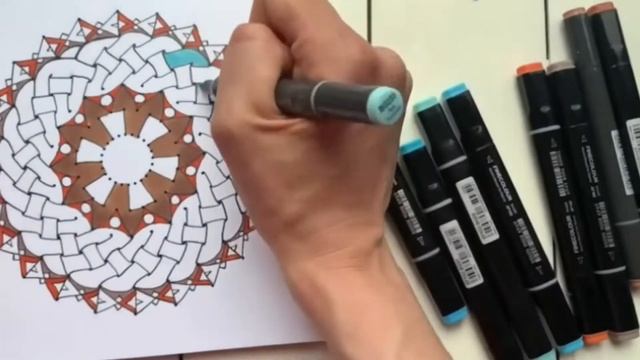 Рисуем мандалу с кельтским узором смотреть онлайн