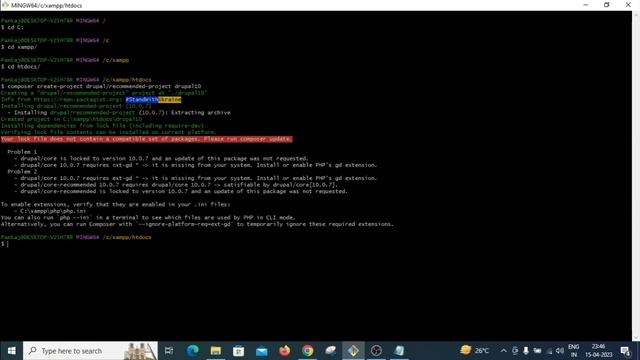 Install Drupal on Windows 10 in Less Than 10 mins !! | Create Your Own Website !! | Using Composer