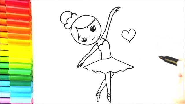 Kolay ve Sevimli Balerin Çizimi ✨Balerin Çizilişi - Balerin Resmi Nasıl Çizilir? смотреть онлайн