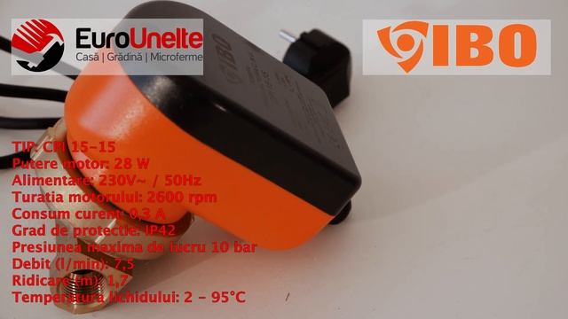 POMPA RECIRCULARE CENTRALA IBO Dambat CPI 15-15 смотреть онлайн