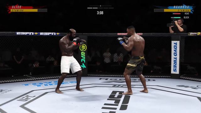 Kimbo Slice vs Francis Ngannou Fight Simulation - UFC 4
