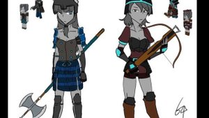 Cute Illager Girls / Minecraft Anime / Fan Arts / Clip - Милые Девушки Иллайджеры / Майнкрафт Аниме