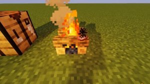 Как скрафтить костёр в Minecraft?