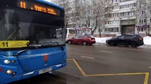 ост. Московская Застава, 4 часть, маршрутка 158к и 11 автобус, Тула, 04.01.2022
