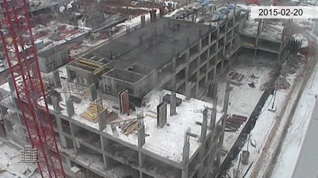 Ход строительства Апарт-комплекса мкр. «Царицыно-2», корп. В. (декабрь 2014 - март 2015) смотреть онлайн