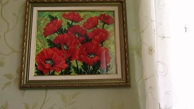 230 Мои вышитые картины в интерьере
