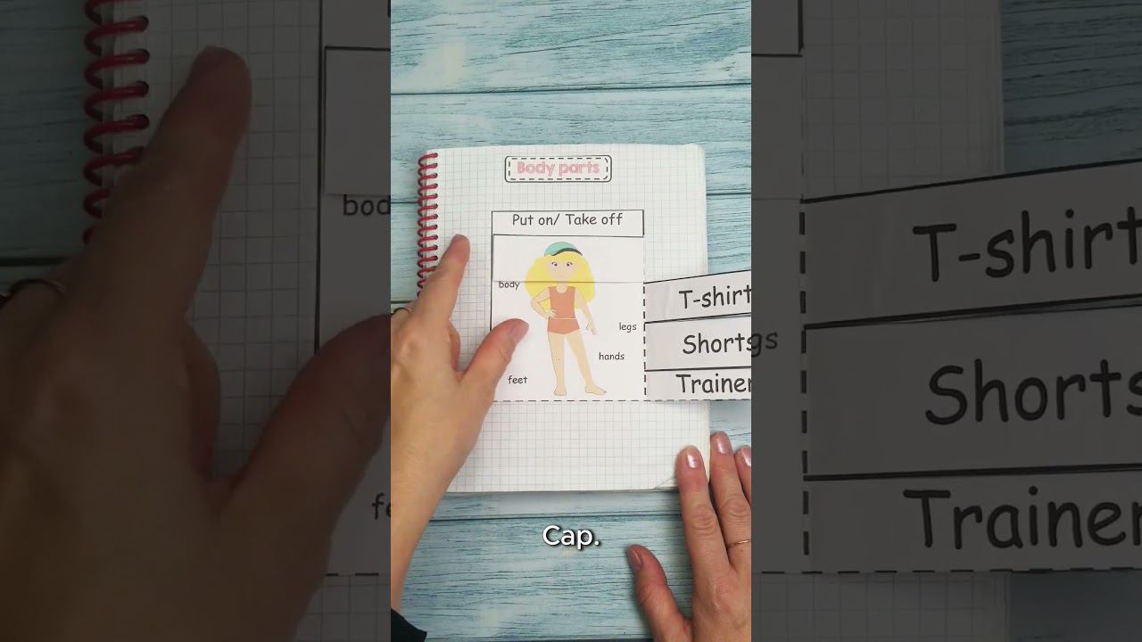 Шаблон для интерактивной тетради на тему Clothes и Body Parts #short, #shorts, #shortsvideo #школа смотреть онлайн